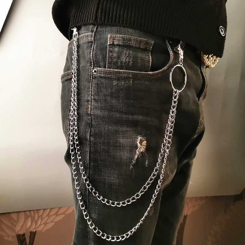 Men's And Women's Unisex Metal Pants Chain Little Punk Style All-match Personality Pants Chain