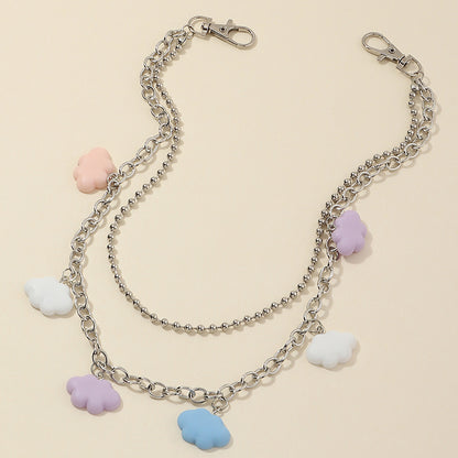 Metal Pants Chain Personality Cloud Pendant