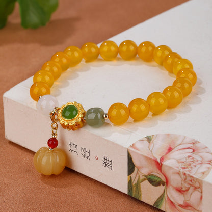 Natural Red Agate Bracelet Niche High Sense
