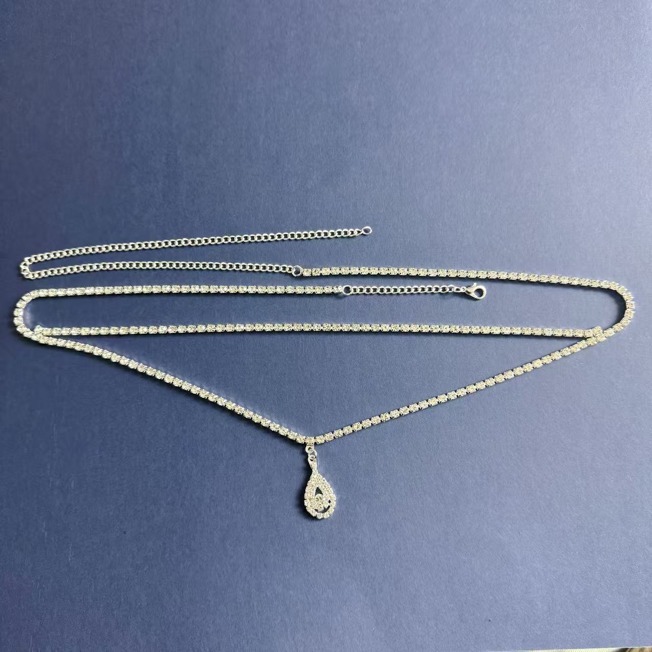 Simple Graceful Sexy Water Drop Waist Chain Ornament