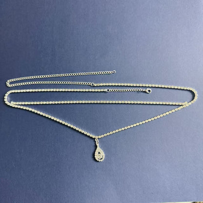 Simple Graceful Sexy Water Drop Waist Chain Ornament