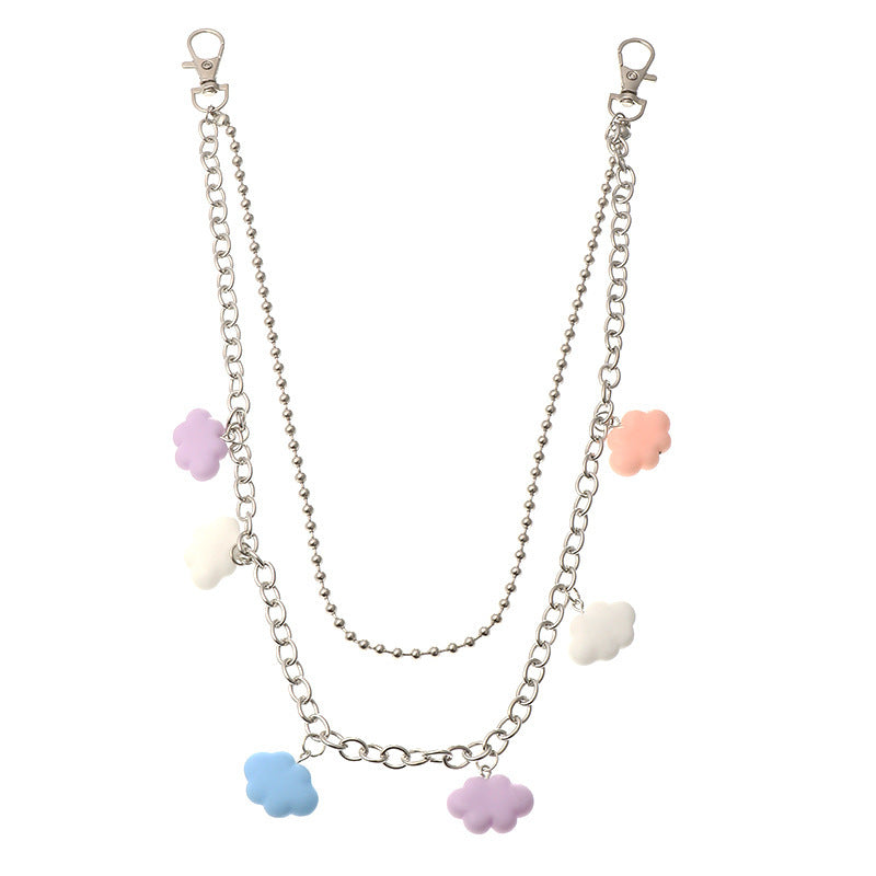 Metal Pants Chain Personality Cloud Pendant