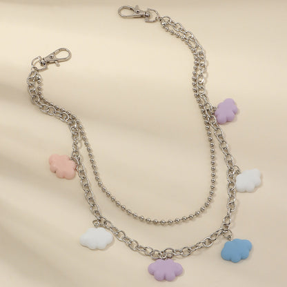 Metal Pants Chain Personality Cloud Pendant