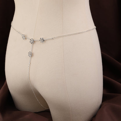 Rhinestone Body Waist Chain European And American Sexy Ornament