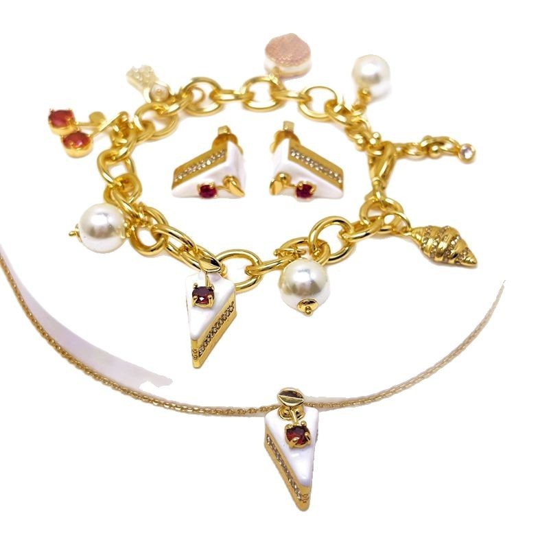Light Luxury And Simplicity 925 Silver Stud Earrings Necklace Bracelet