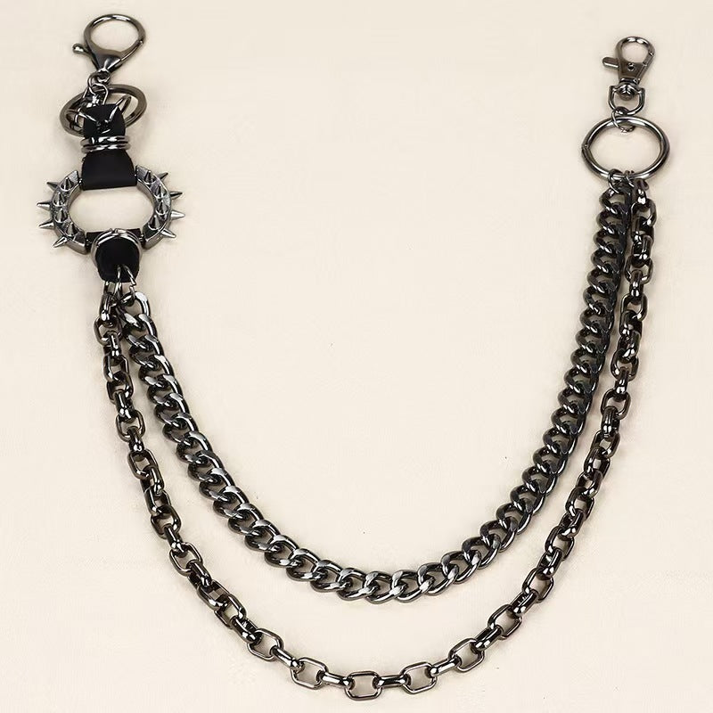 Retro Cool Metal Punk Rock Hip Hop Waist Wallet Chain